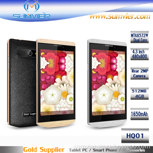 Dual Core 4.3inch Smart Phone with Mtk6572 Android4.2